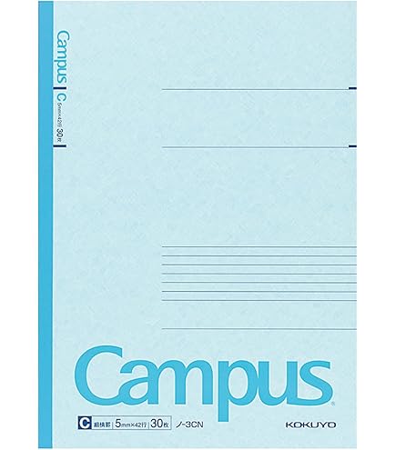 Amazon | コクヨ キャンパスノート C罫 細横罫 B6 4号 罫幅5mm 40枚 ノ